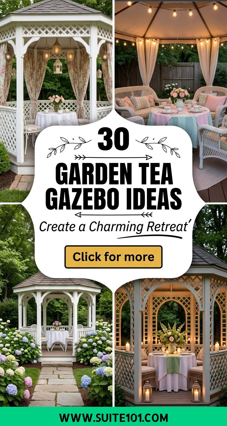 30 garden tea gazebo ideas Create a Charming Retreat Today - 30 garden tea gazebo ideas: Create a Charming Retreat Today