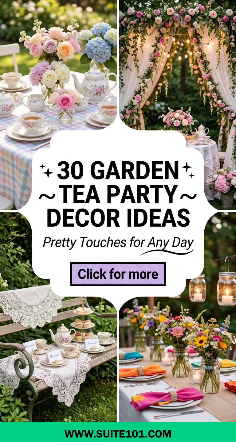 30 garden tea party decor ideas Pretty Touches for Any Day - 30 garden tea party decor ideas: Pretty Touches for Any Day