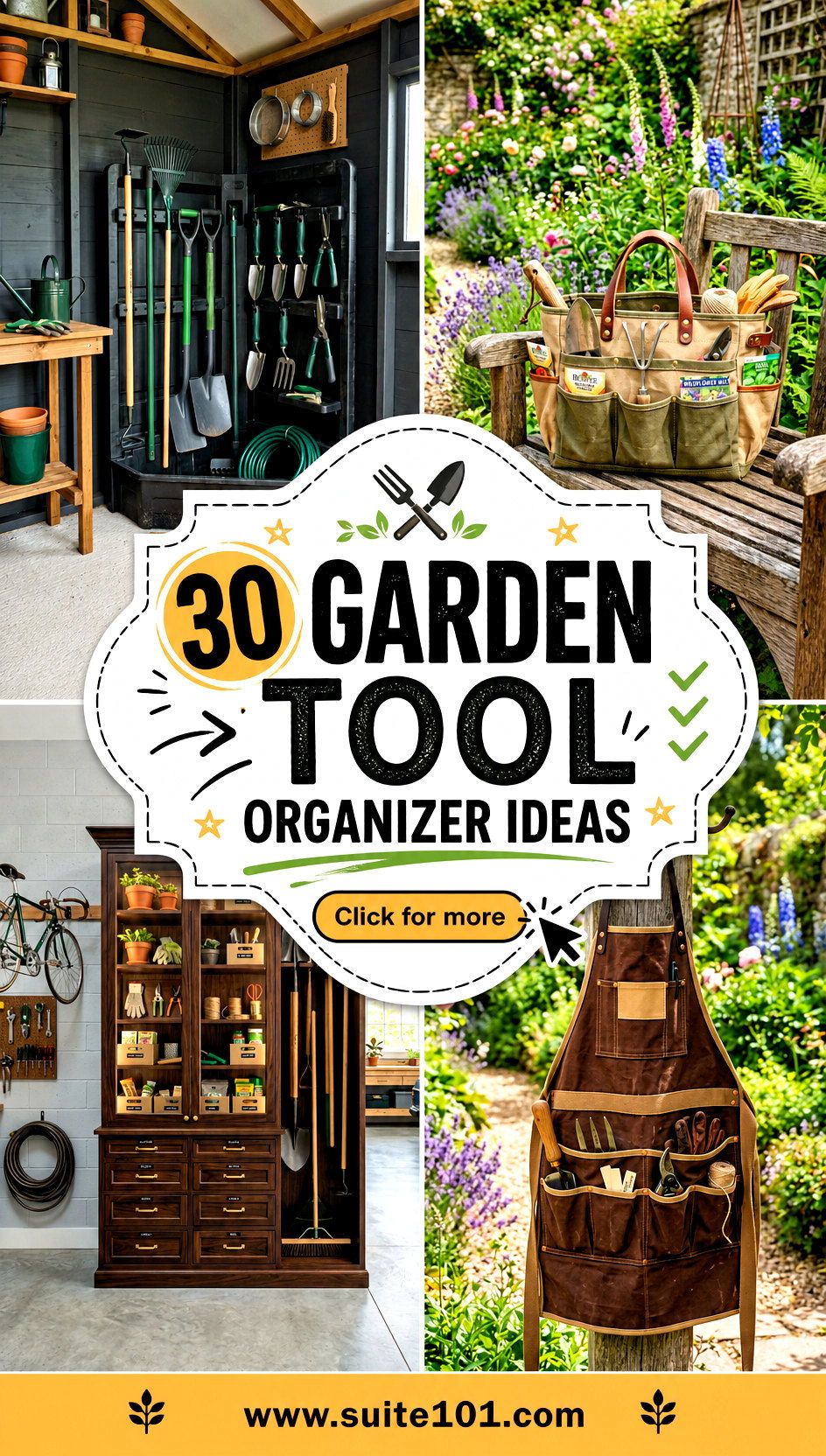 30 garden tool organizer ideas Keep Tools Neat and Easy to Find - 30 garden tool organizer ideas: Keep Tools Neat and Easy to Find