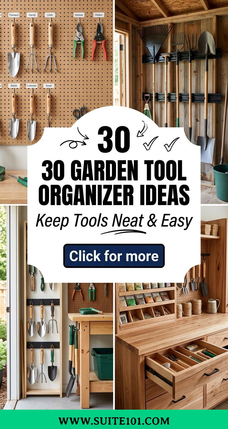 30 garden tool organizer ideas Keep Tools Neat and Easy to Find - 30 garden tool organizer ideas: Keep Tools Neat and Easy to Find