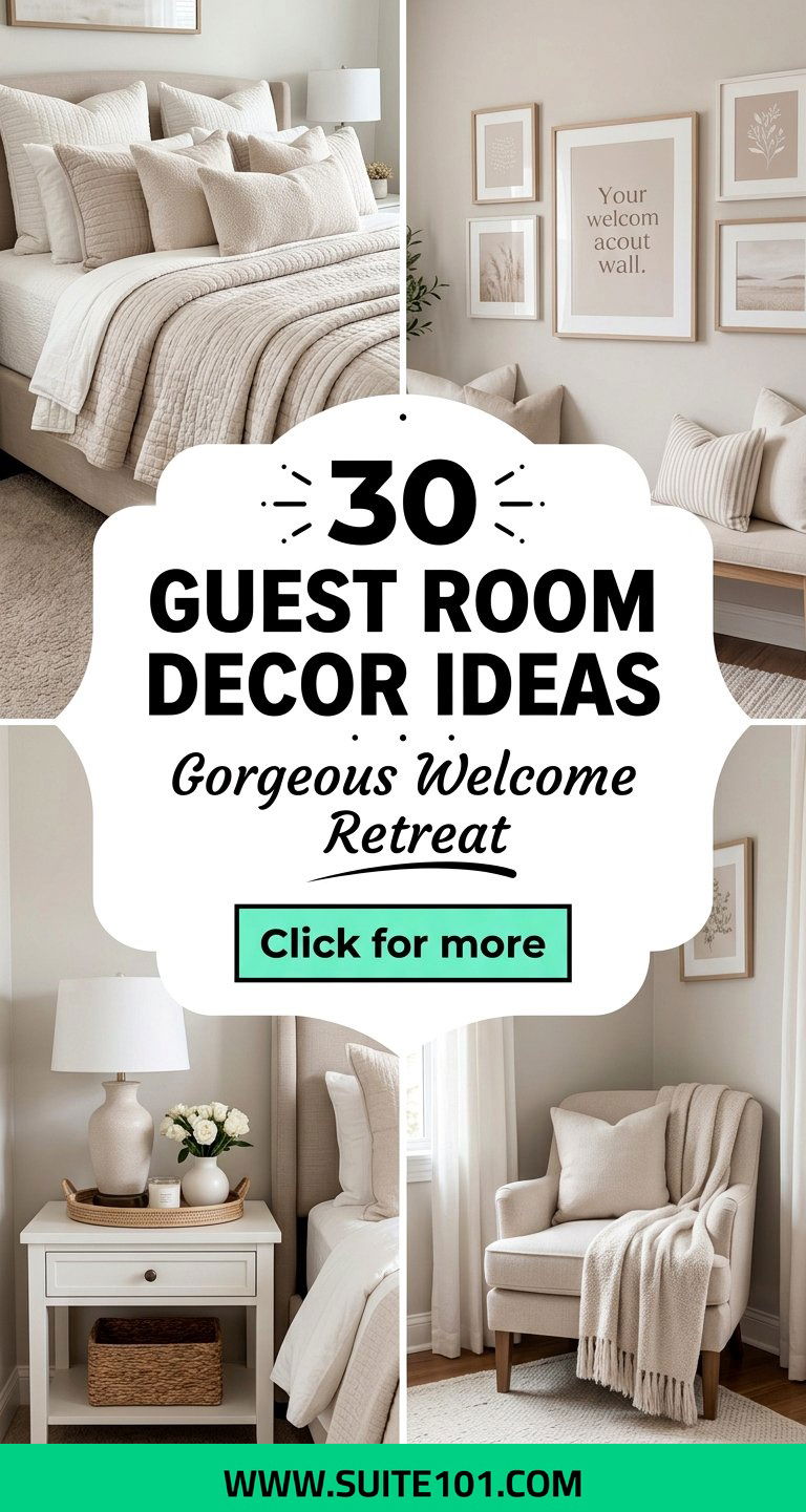 30 guest room decor ideas for a Gorgeous Welcome Retreat - 30 guest room decor ideas for a Gorgeous Welcome Retreat