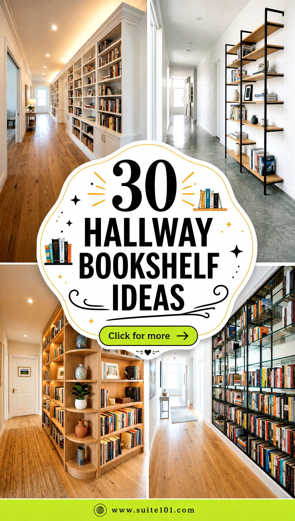 30 hallway bookshelf ideas to Turn Your Hall Into a Library - 30 hallway bookshelf ideas to Turn Your Hall Into a Library
