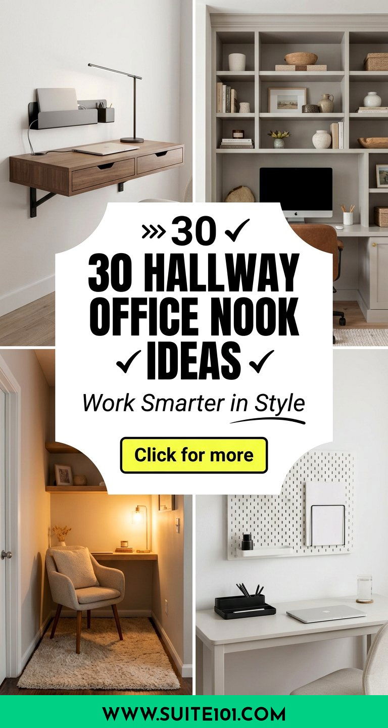 30 hallway office nook ideas to Work Smarter in Style Today - 30 hallway office nook ideas to Work Smarter in Style Today