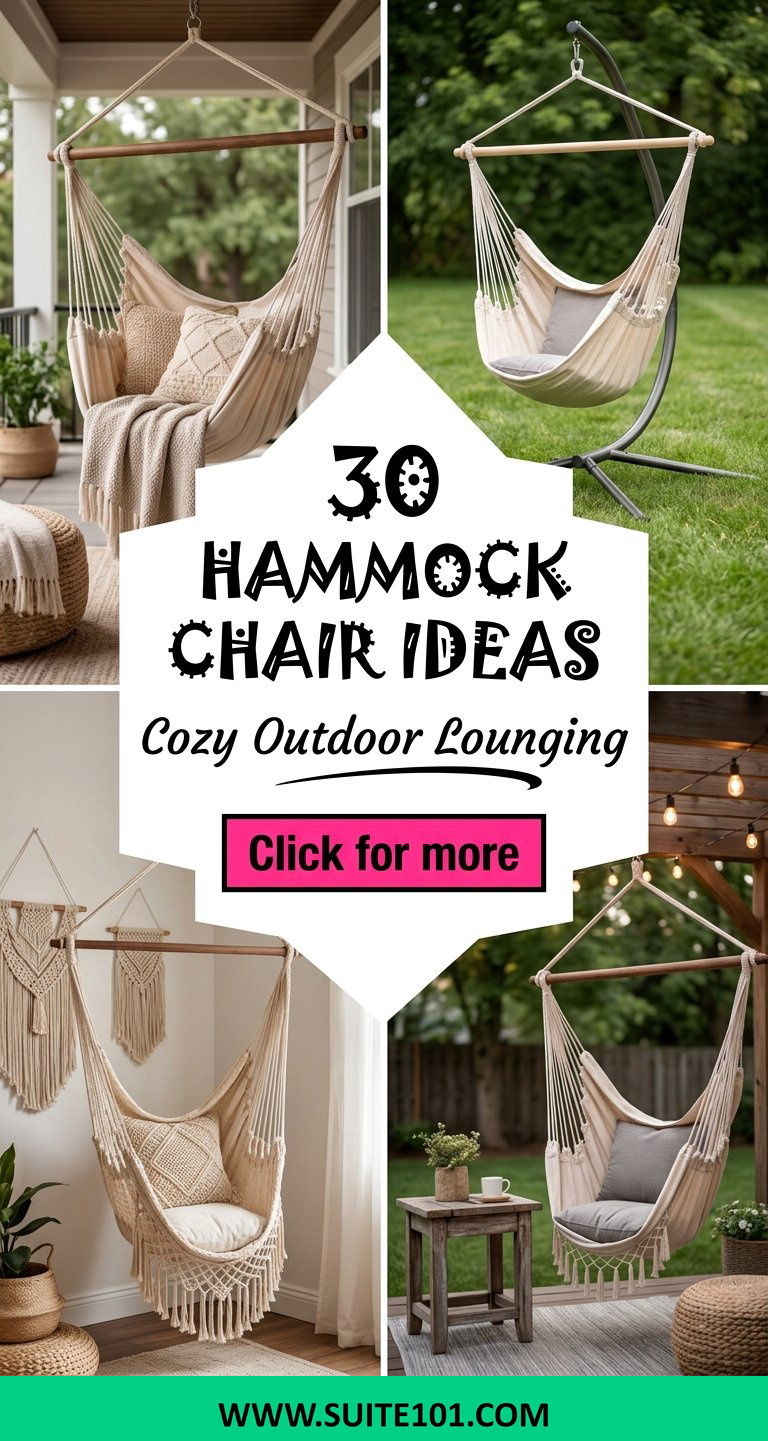 30 hammock chair ideas for Cozy Outdoor Lounging All Season - 30 hammock chair ideas for Cozy Outdoor Lounging All Season