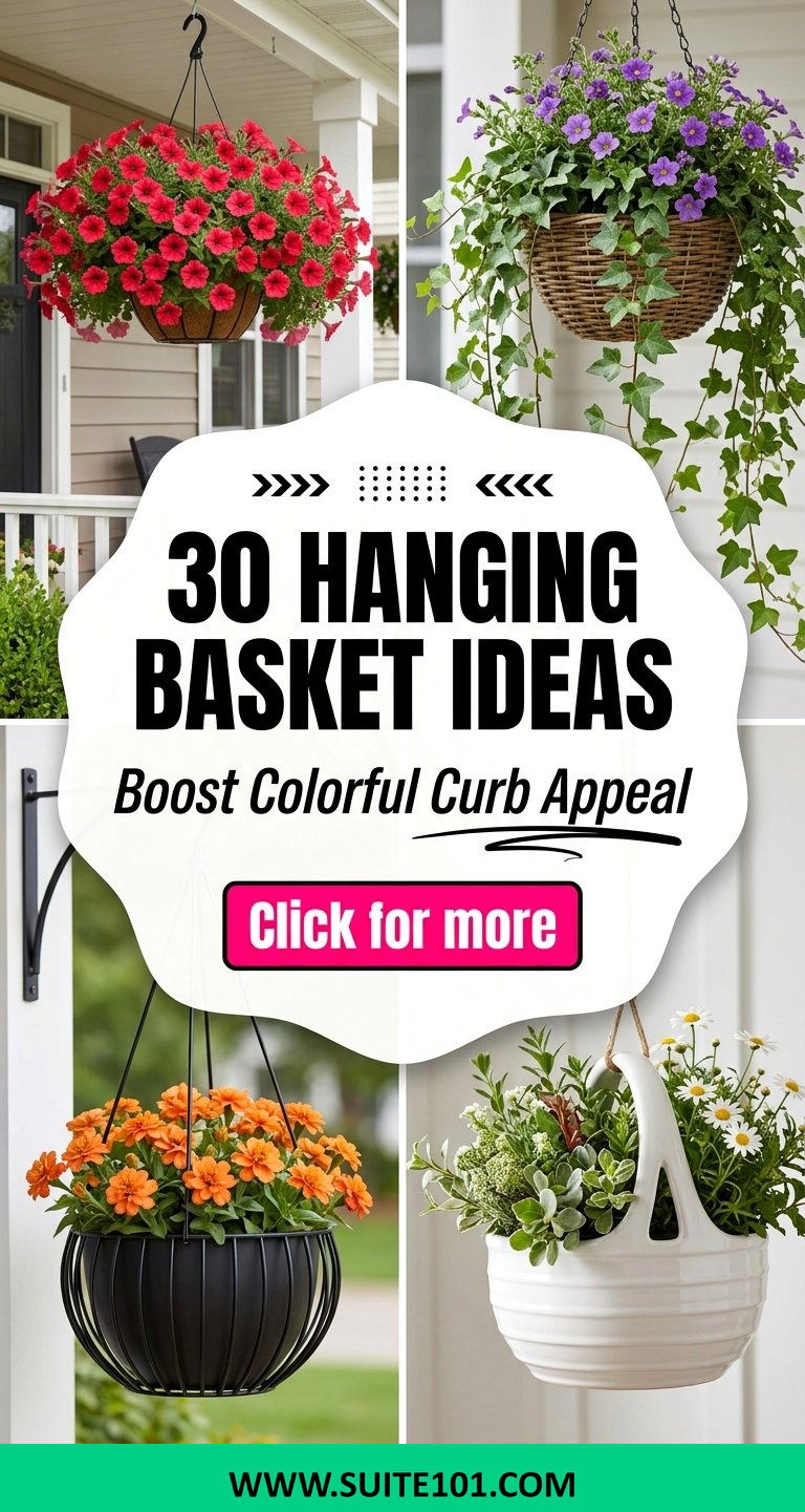 30 hanging basket ideas to Boost Colorful Curb Appeal Fast - 30 hanging basket ideas to Boost Colorful Curb Appeal Fast
