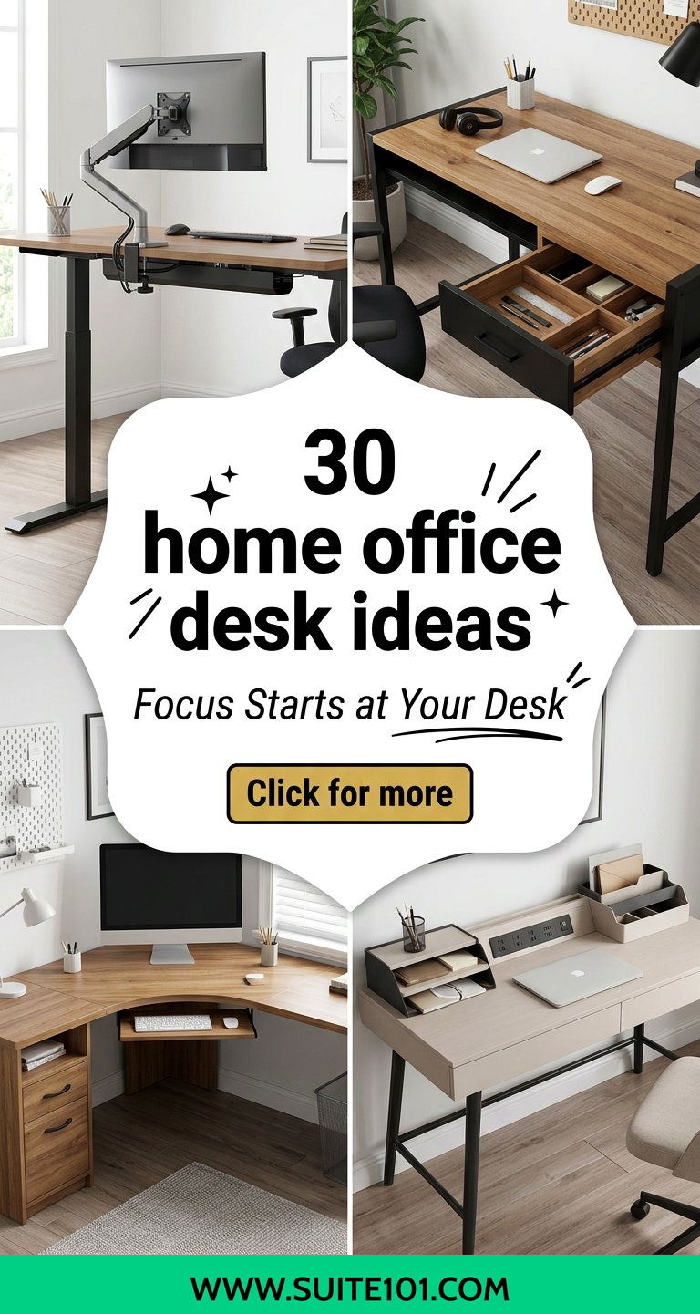 30 home office desk ideas to Boost Focus and Keep Your Day Moving - 30 home office desk ideas to Boost Focus and Keep Your Day Moving