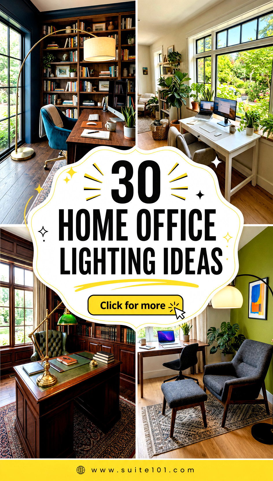 30 home office lighting ideas to Brighten Corner for Better Work - 30 home office lighting ideas to Brighten Corner for Better Work