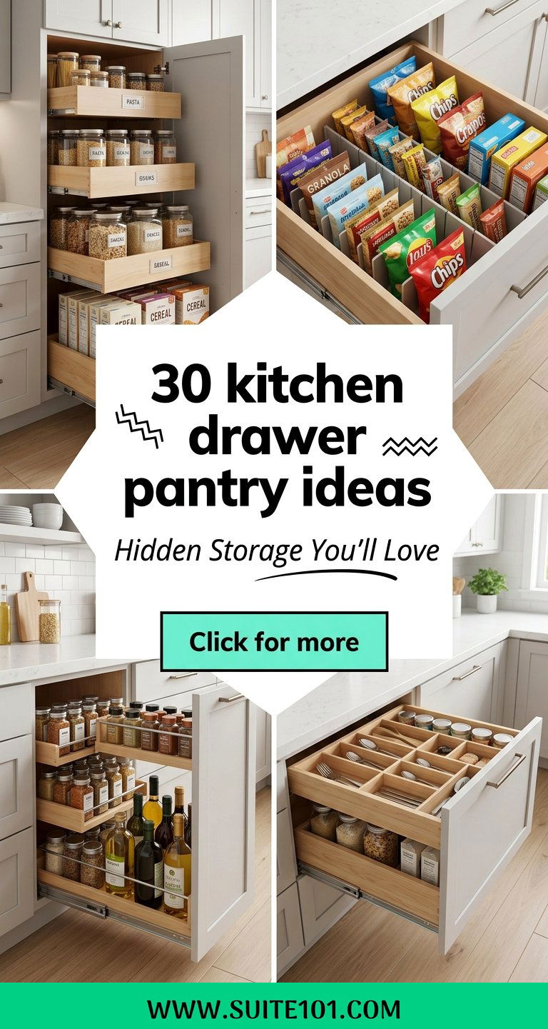 30 kitchen drawer pantry ideas Hidden Storage Youll Love - 30 kitchen drawer pantry ideas: Hidden Storage You'll Love