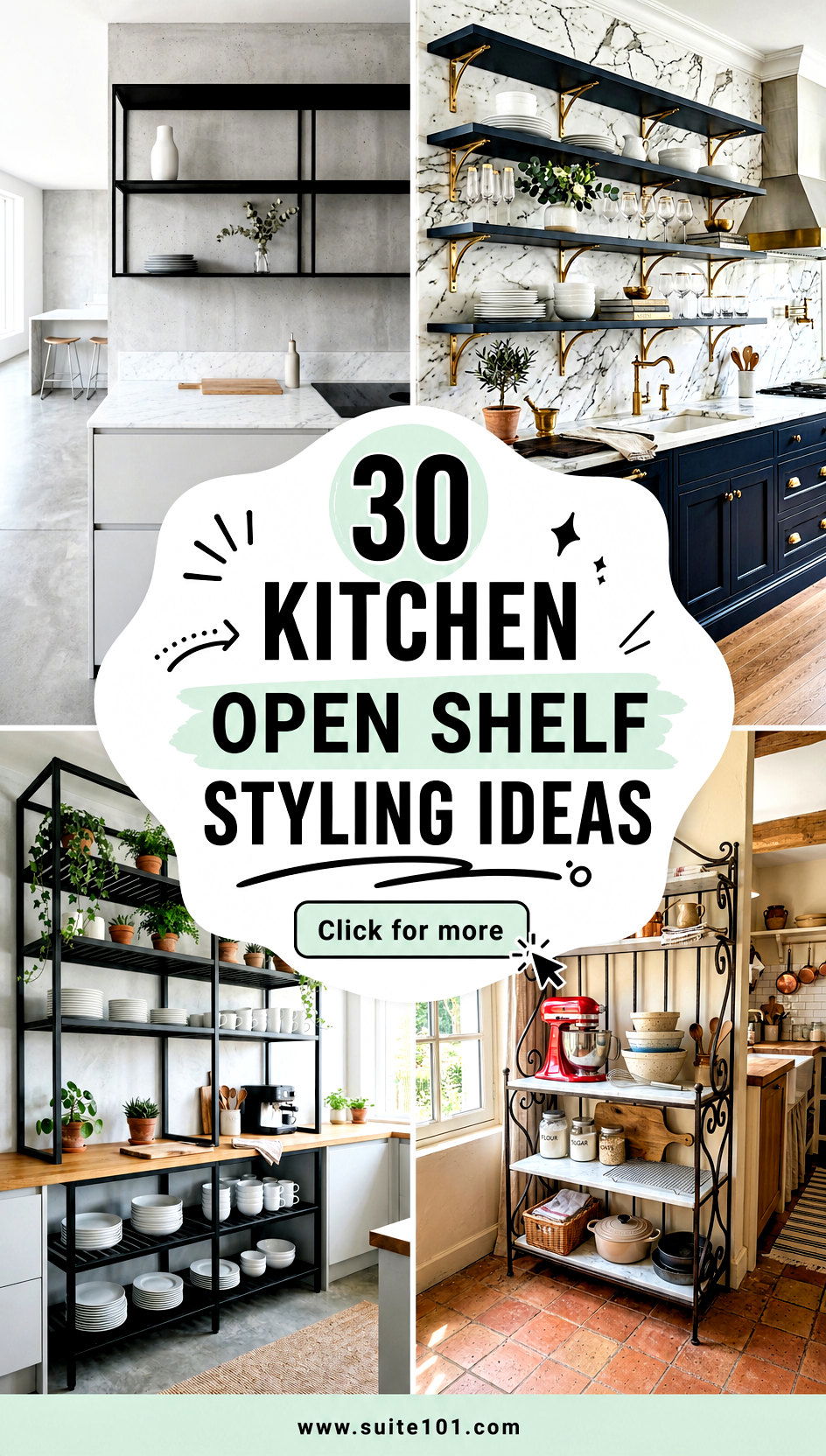 30 kitchen open shelf styling ideas Display Like Pinterest-Fast - 30 kitchen open shelf styling ideas: Display Like Pinterest-Fast