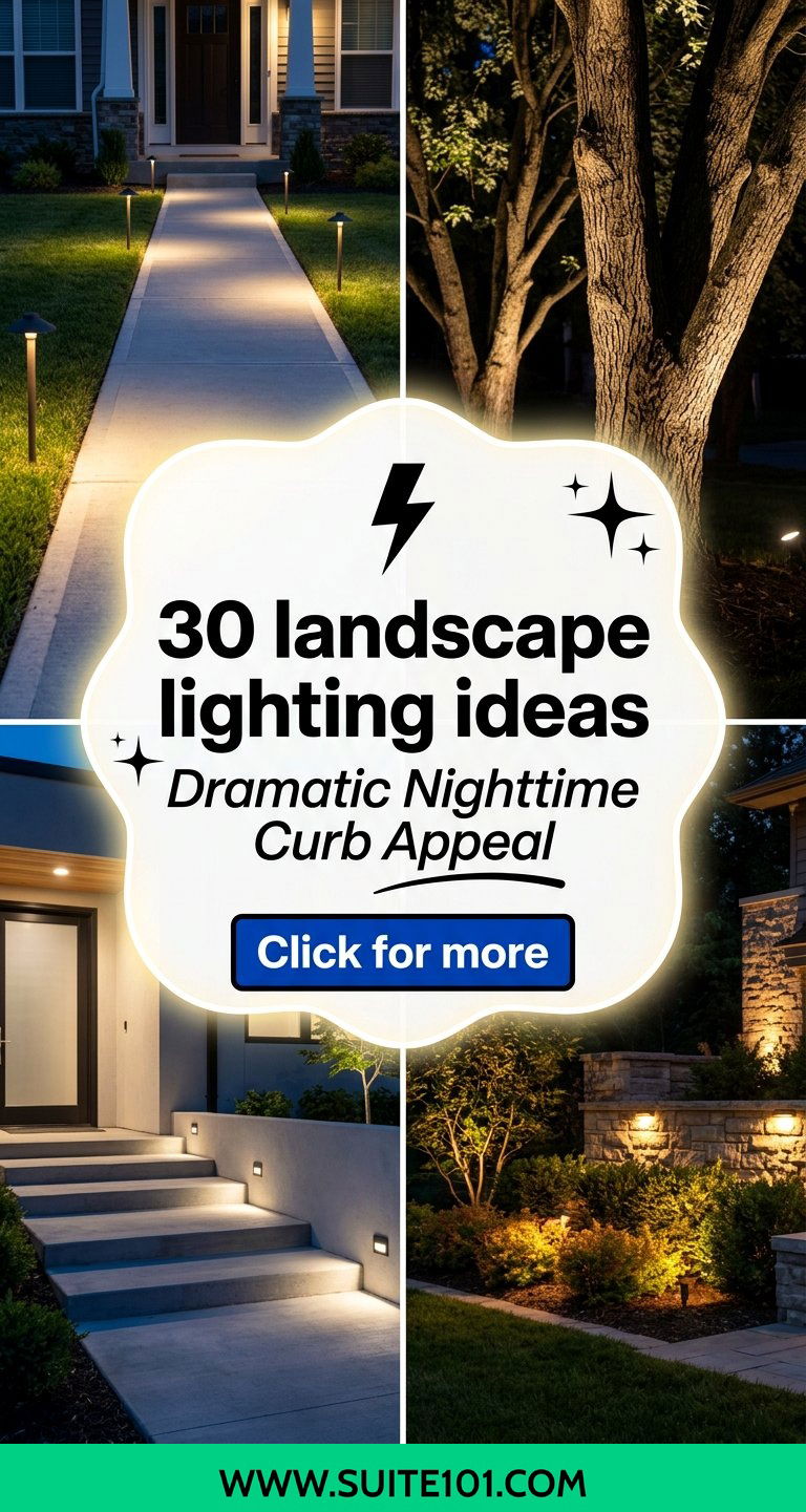 30 landscape lighting ideas Dramatic Nighttime Curb Appeal - 30 landscape lighting ideas: Dramatic Nighttime Curb Appeal