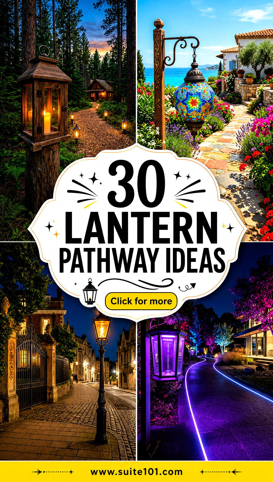 30 lantern pathway ideas Warm Welcoming Walkways Youll Love - 30 lantern pathway ideas: Warm, Welcoming Walkways You'll Love
