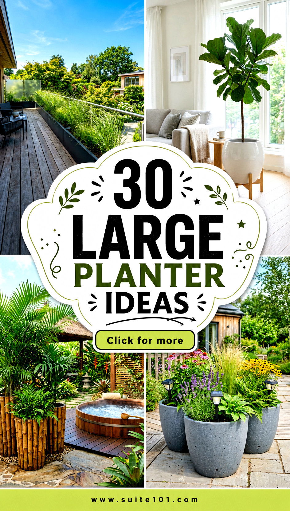 30 large planter ideas Make Any Yard Look Instantly Green - 30 large planter ideas: Make Any Yard Look Instantly Green
