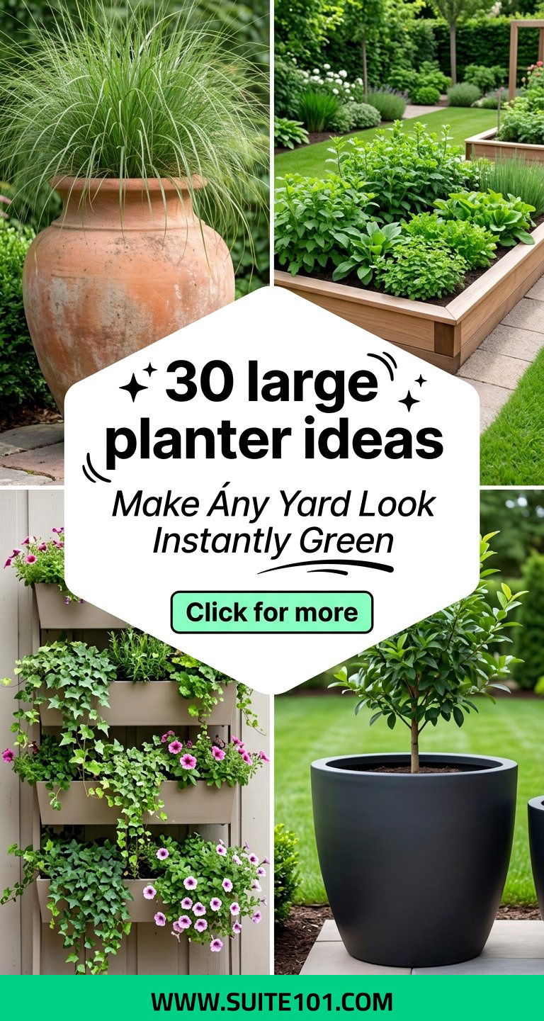 30 large planter ideas Make Any Yard Look Instantly Green - 30 large planter ideas: Make Any Yard Look Instantly Green