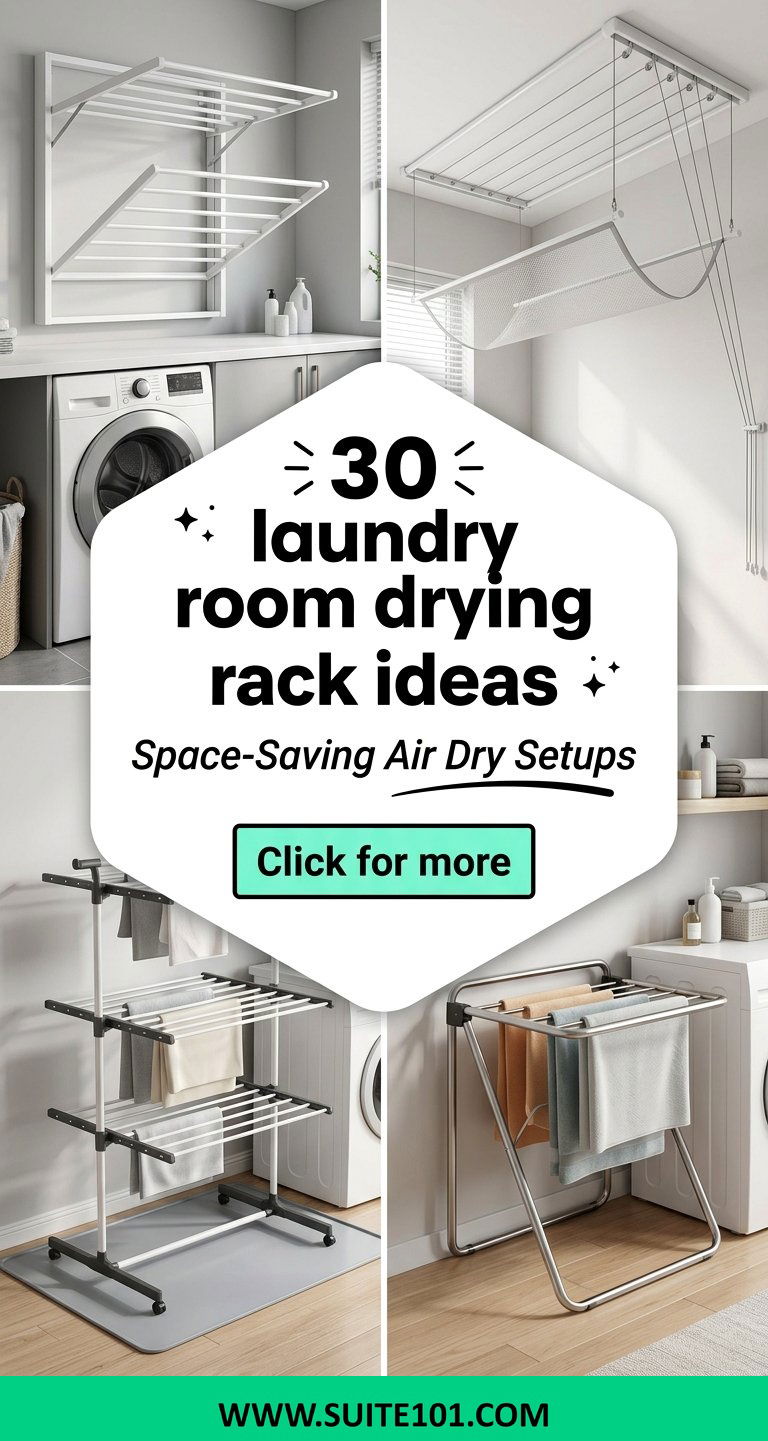 30 laundry room drying rack ideas Space-Saving Air Dry Setups - 30 laundry room drying rack ideas: Space-Saving Air Dry Setups