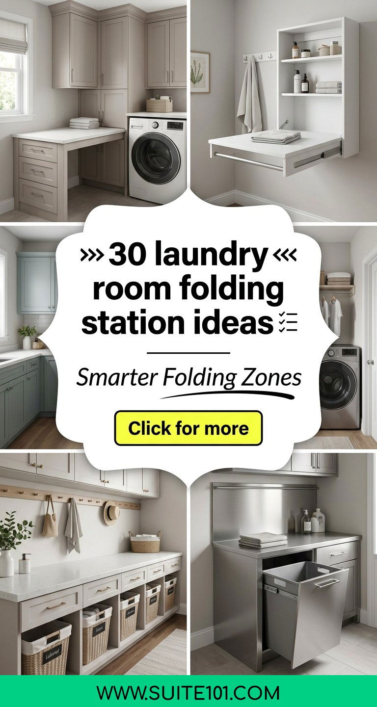 30 laundry room folding station ideas Smarter Folding Zones - 30 laundry room folding station ideas: Smarter Folding Zones