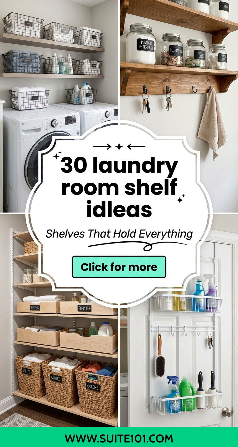 30 laundry room shelf ideas Pretty Shelving That Holds Everything - 30 laundry room shelf ideas: Pretty Shelving That Holds Everything