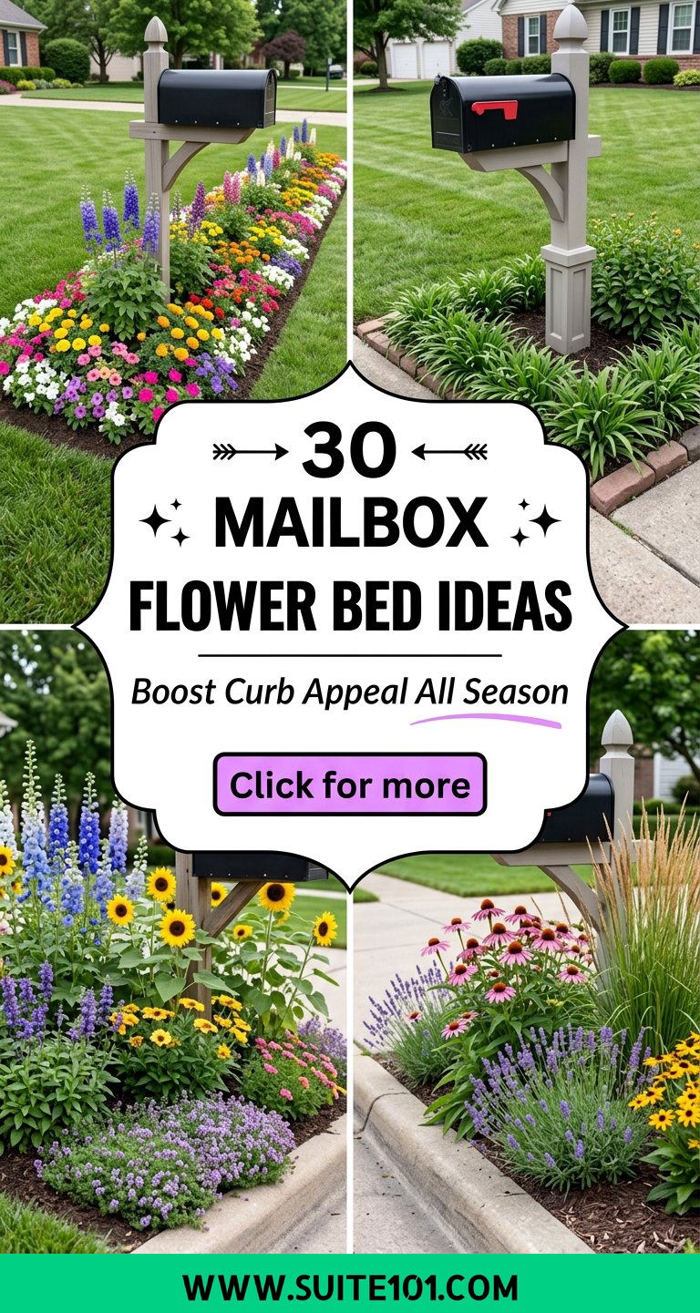 30 mailbox flower bed ideas Boost Curb Appeal All Season - 30 mailbox flower bed ideas: Boost Curb Appeal All Season