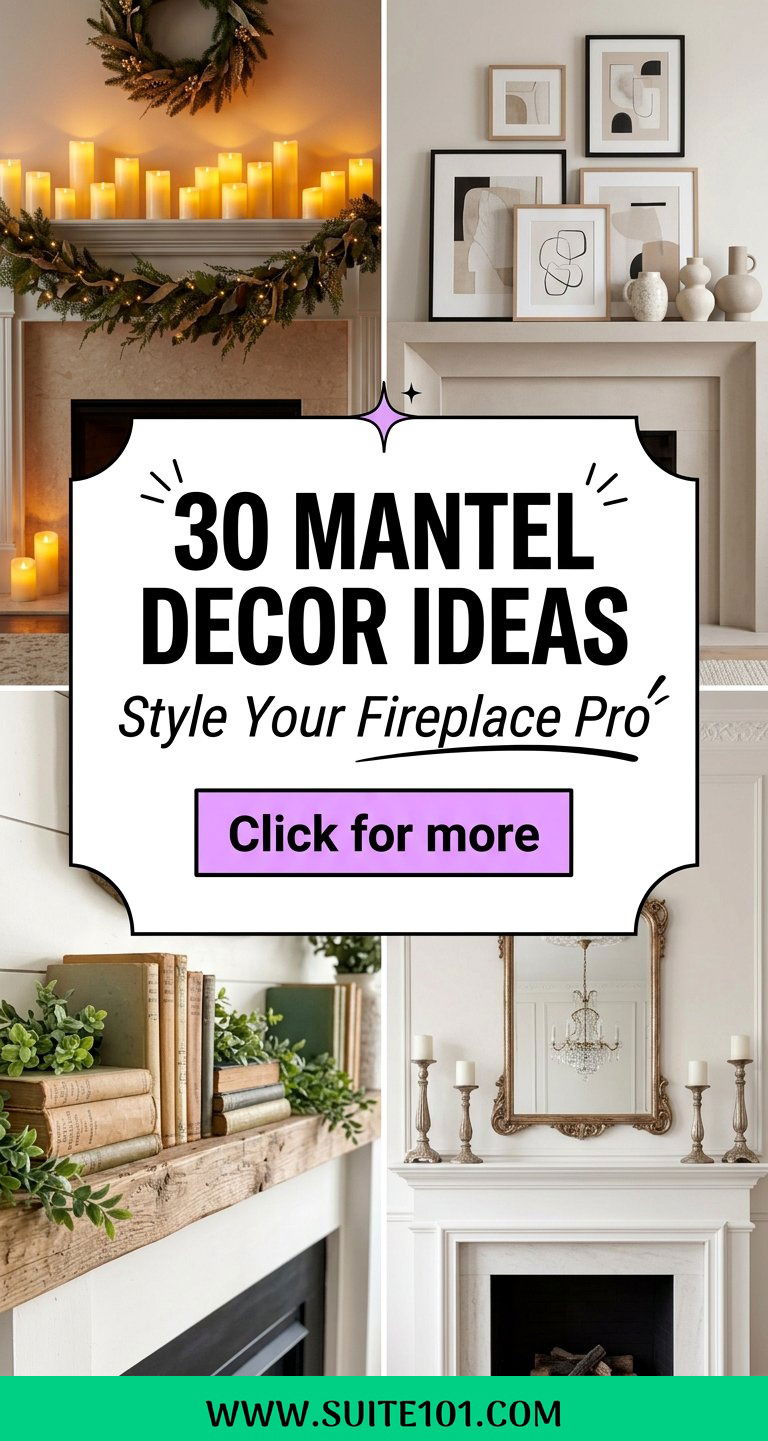 30 mantel decor ideas to Style Your Fireplace Like a Pro - 30 mantel decor ideas to Style Your Fireplace Like a Pro