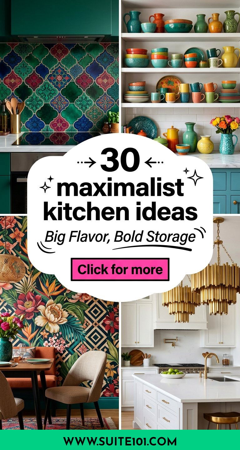 30 maximalist kitchen ideas for Showstopping Style and Storage - 30 maximalist kitchen ideas for Showstopping Style and Storage