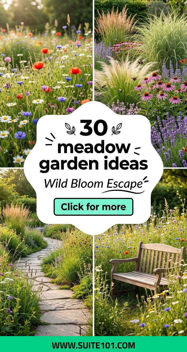 30 meadow garden ideas for a Wildflower-Rich Outdoor Escape - 30 meadow garden ideas for a Wildflower-Rich Outdoor Escape