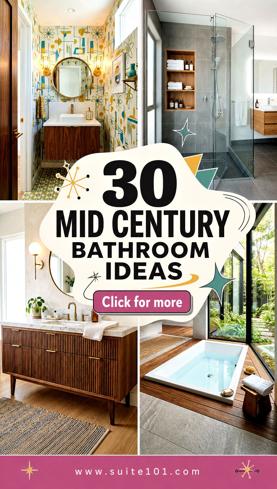 30 mid century bathroom ideas Retro Style With Modern Comfort - 30 mid century bathroom ideas: Retro Style With Modern Comfort
