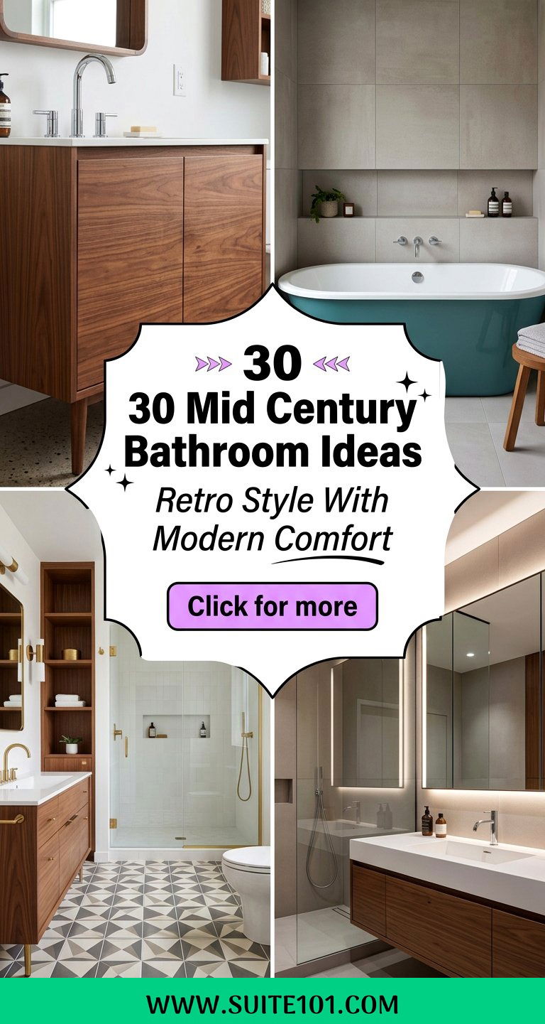 30 mid century bathroom ideas Retro Style With Modern Comfort - 30 mid century bathroom ideas: Retro Style With Modern Comfort