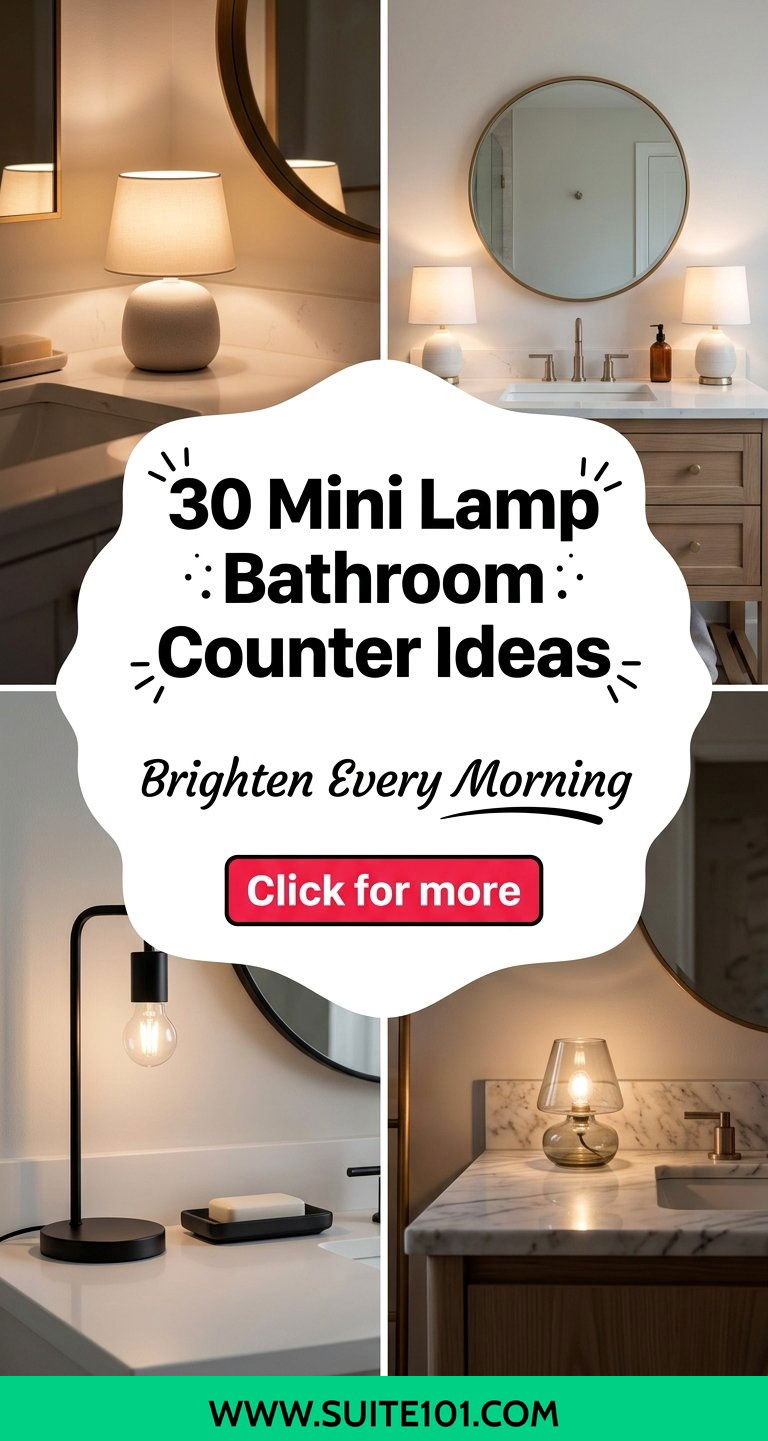 30 mini lamp bathroom counter ideas Brighten Every Morning - 30 mini lamp bathroom counter ideas: Brighten Every Morning
