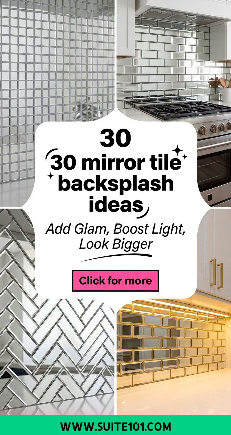 30 mirror tile backsplash ideas Add Glam Boost Light Look Bigger - 30 mirror tile backsplash ideas: Add Glam, Boost Light, Look Bigger