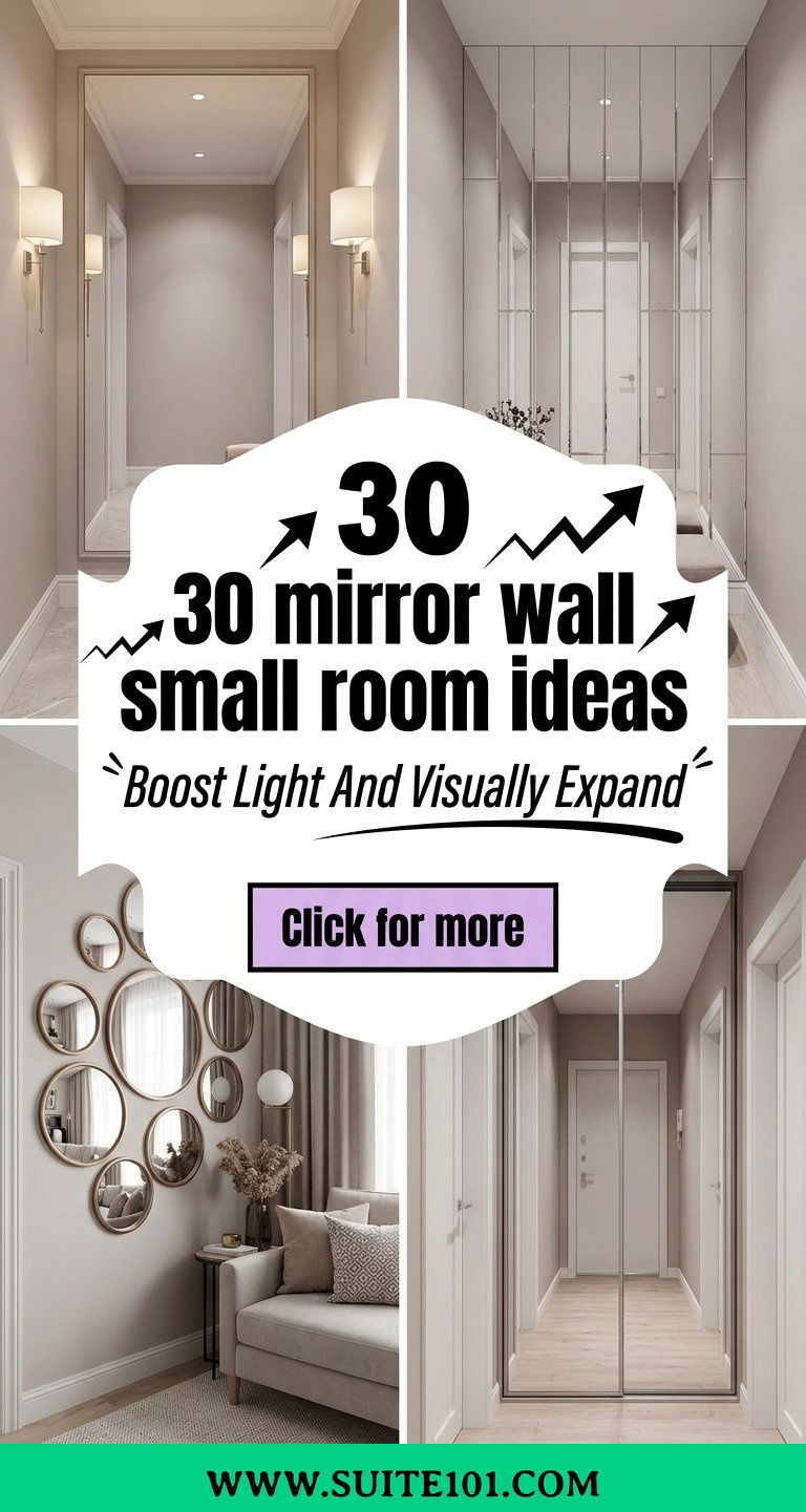 30 mirror wall small room ideas Boost Light And Visually Expand - 30 mirror wall small room ideas: Boost Light And Visually Expand