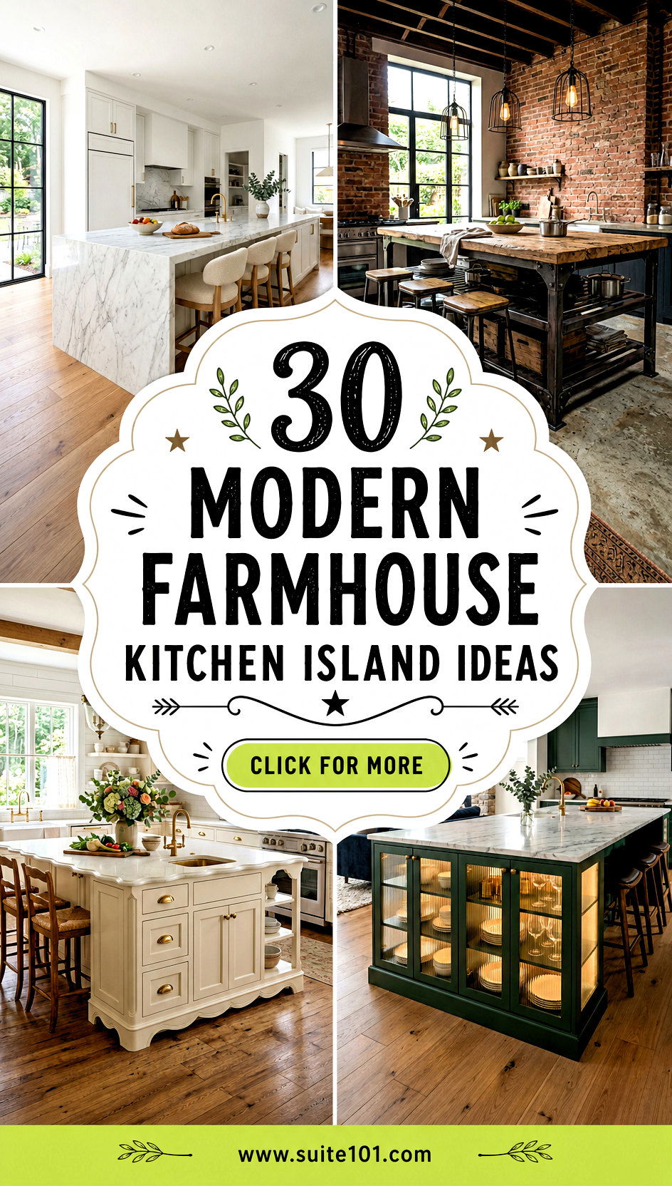 30 modern farmhouse kitchen island ideas Stylish Storage Ideas - 30 modern farmhouse kitchen island ideas: Stylish Storage Ideas