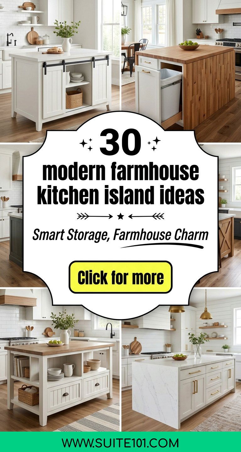30 modern farmhouse kitchen island ideas Stylish Storage Ideas - 30 modern farmhouse kitchen island ideas: Stylish Storage Ideas
