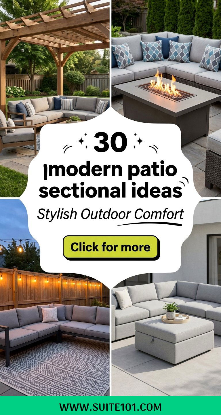 30 modern patio sectional ideas Stylish Outdoor Comfort - 30 modern patio sectional ideas: Stylish Outdoor Comfort