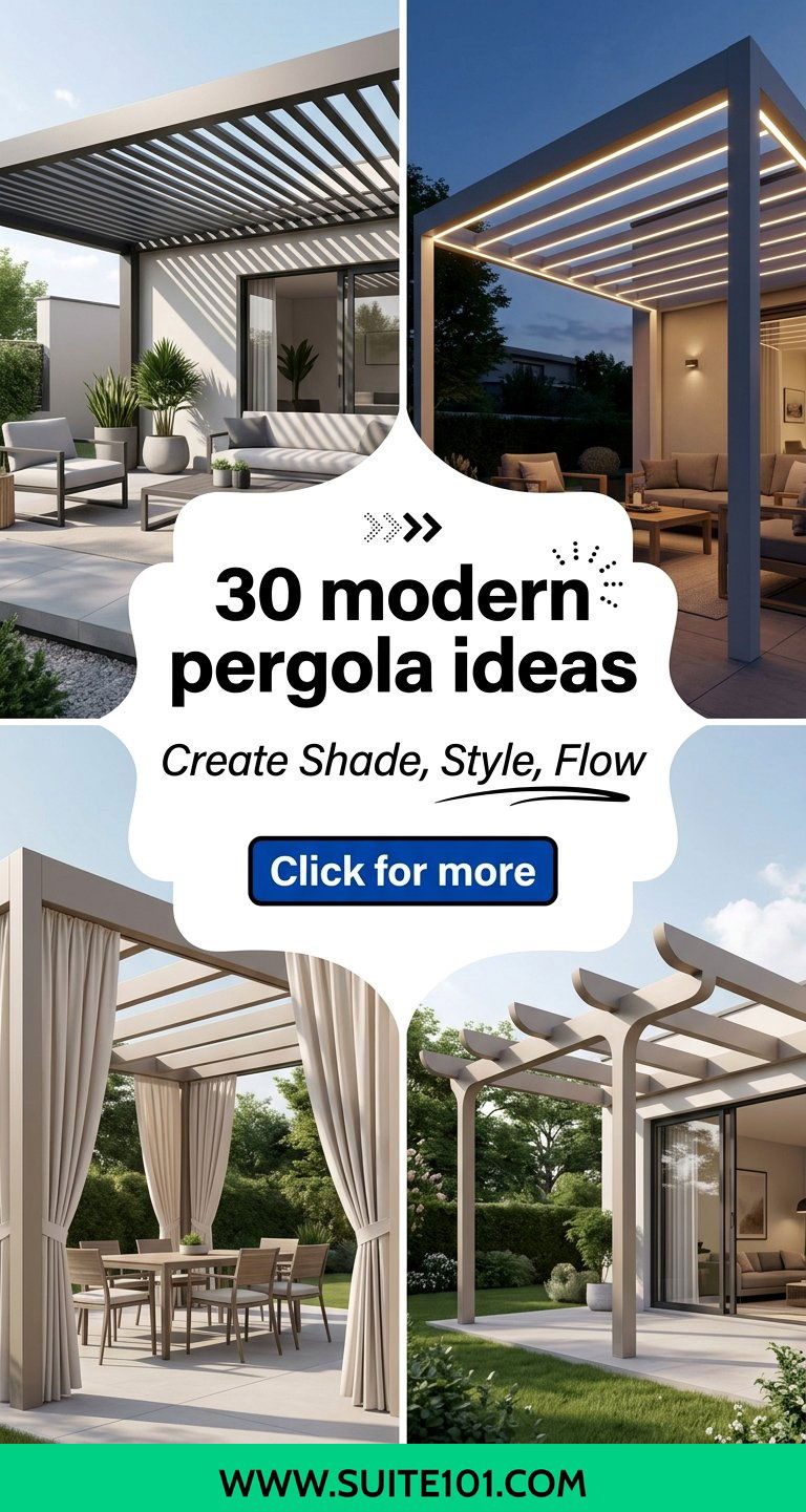 30 modern pergola ideas Create Shade Style and Outdoor Flow - 30 modern pergola ideas: Create Shade, Style, and Outdoor Flow
