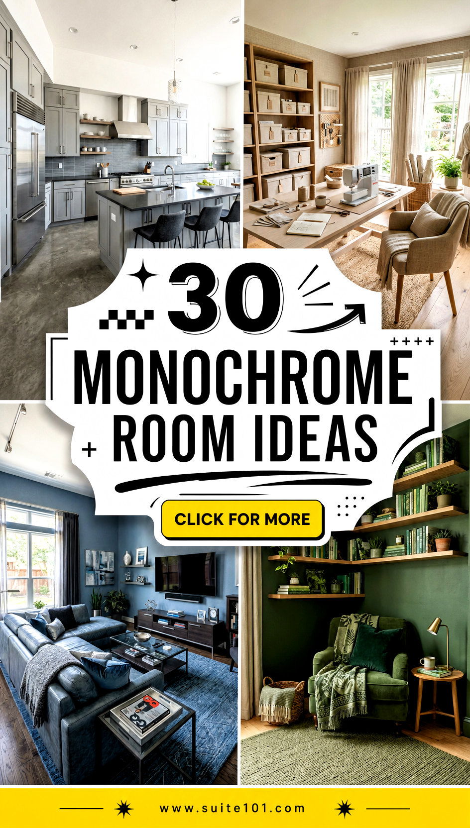 30 monochrome room ideas For Instant Modern Drama at Home - 30 monochrome room ideas: For Instant Modern Drama at Home