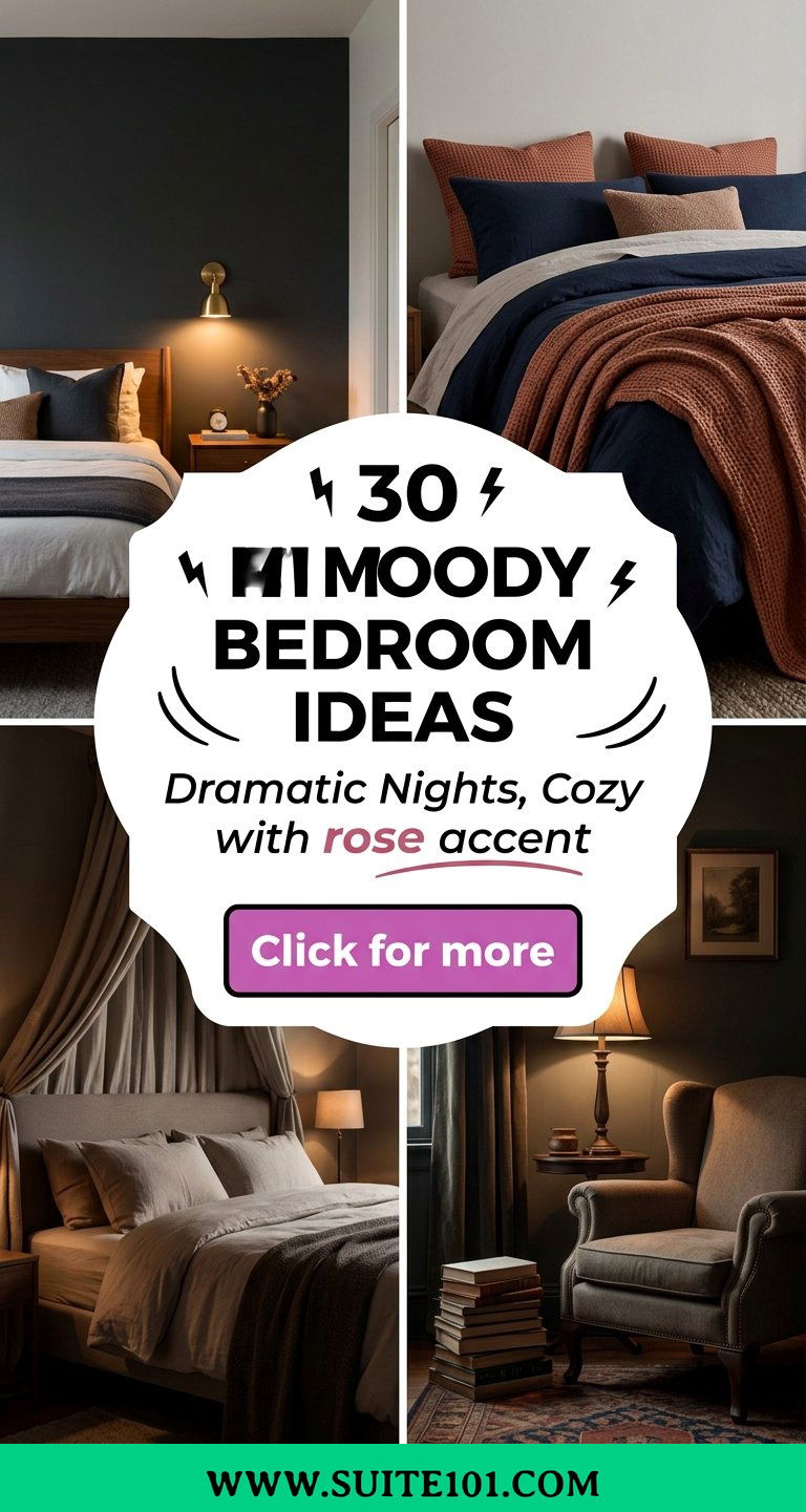 30 moody bedroom ideas for Dramatic Nights and Cozy Mornings - 30 moody bedroom ideas for Dramatic Nights and Cozy Mornings