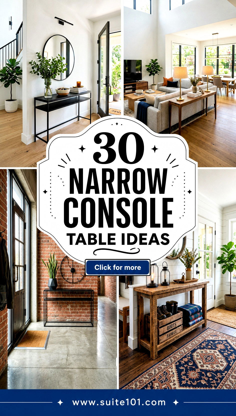 30 narrow console table ideas for Entryways in Tight Spots - 30 narrow console table ideas for Entryways in Tight Spots