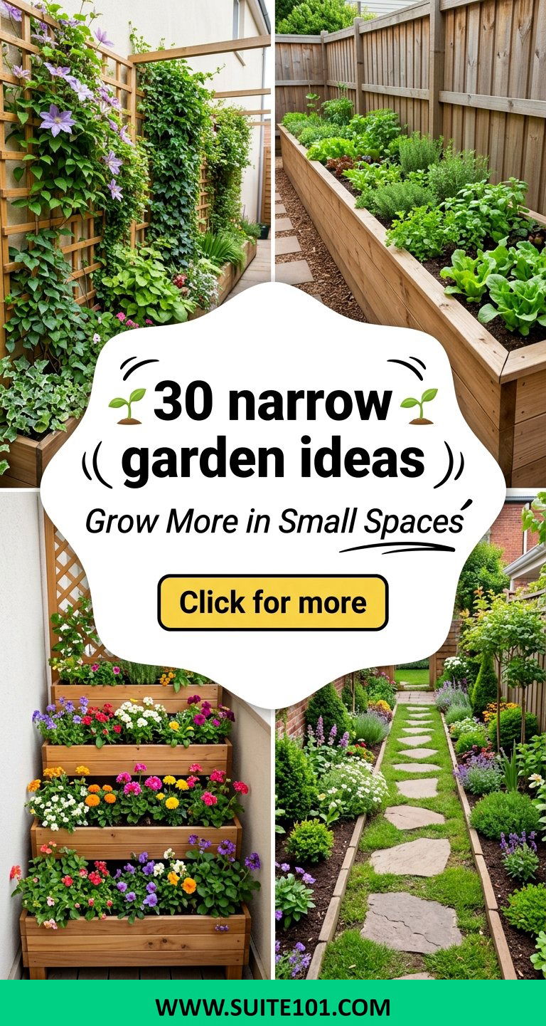 30 narrow garden ideas to Grow More in Small Outdoor Spaces - 30 narrow garden ideas to Grow More in Small Outdoor Spaces