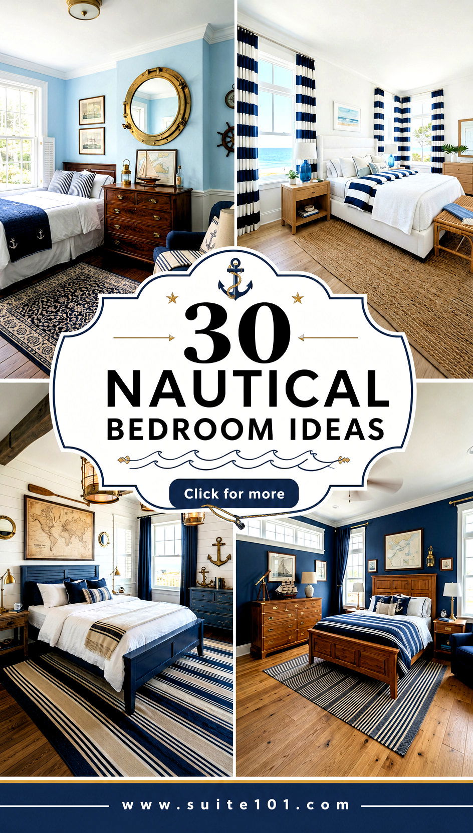 30 nautical bedroom ideas for a Coastal-Ready Bedroom Makeover - 30 nautical bedroom ideas for a Coastal-Ready Bedroom Makeover