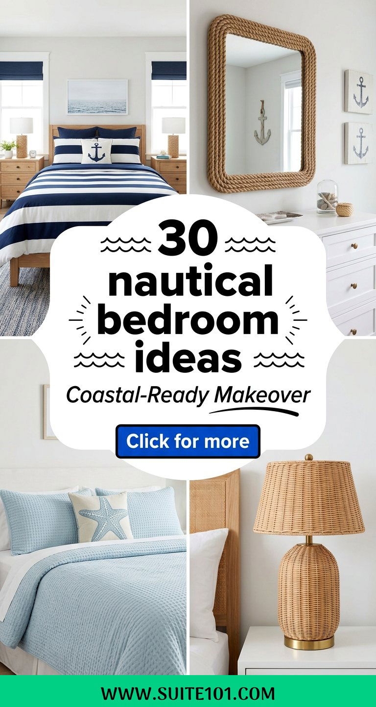 30 nautical bedroom ideas for a Coastal-Ready Bedroom Makeover - 30 nautical bedroom ideas for a Coastal-Ready Bedroom Makeover