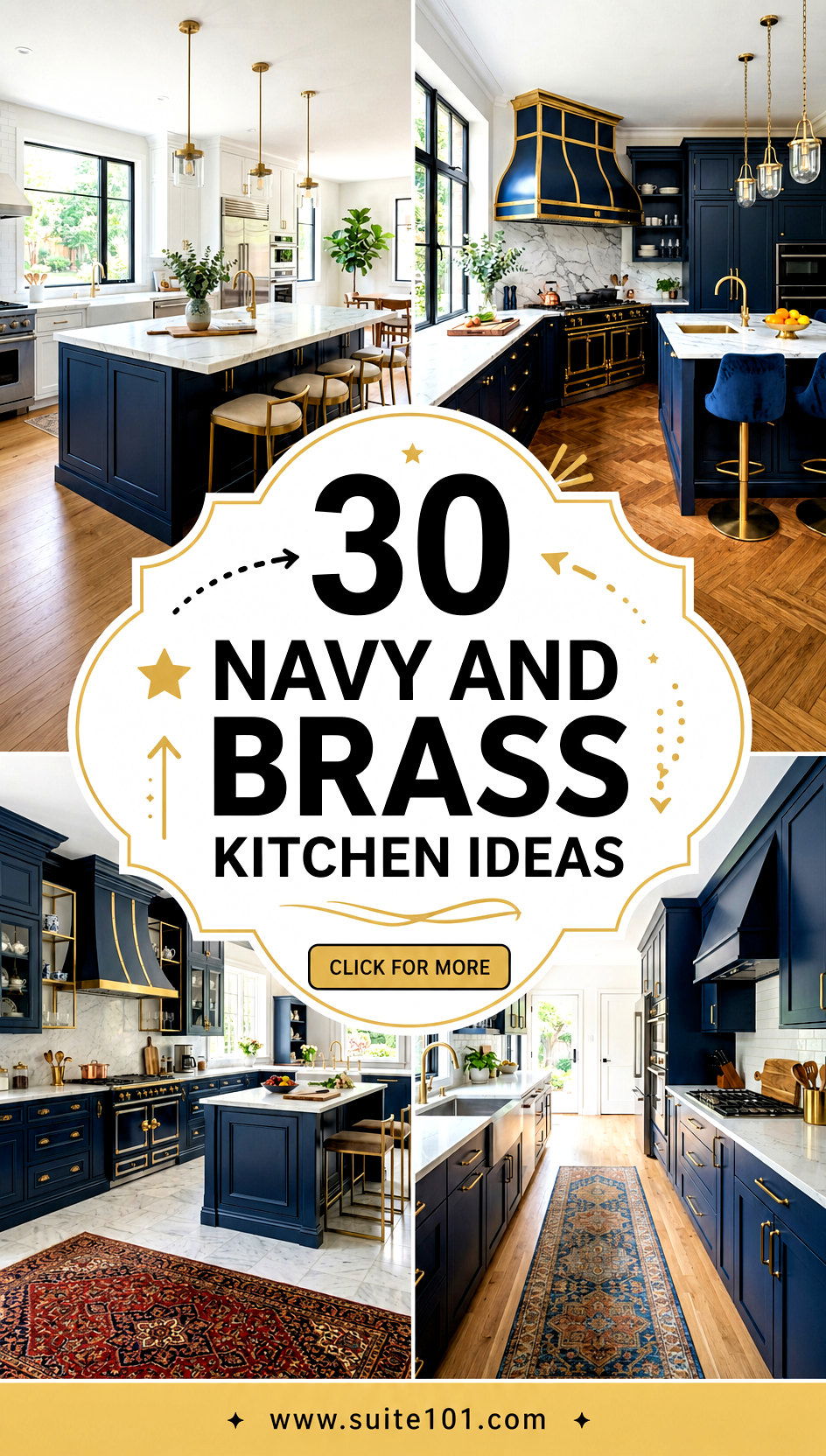 30 navy and brass kitchen ideas for a luxe modern finish - 30 navy and brass kitchen ideas for a luxe, modern finish