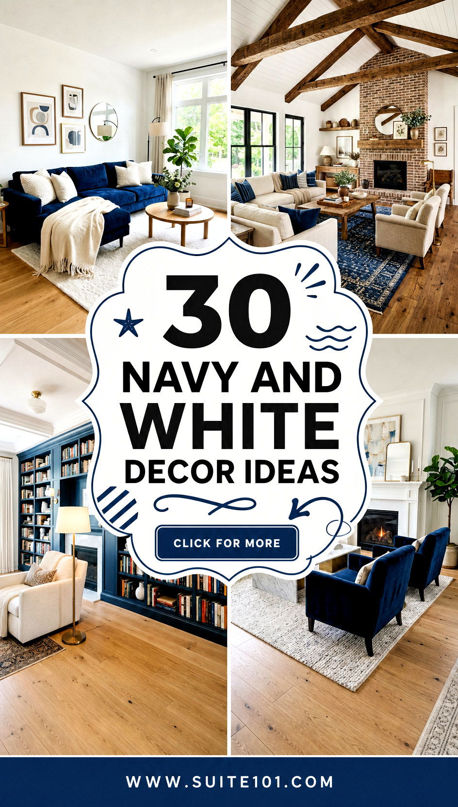 30 navy and white decor ideas for striking coastal elegance - 30 navy and white decor ideas for striking, coastal elegance