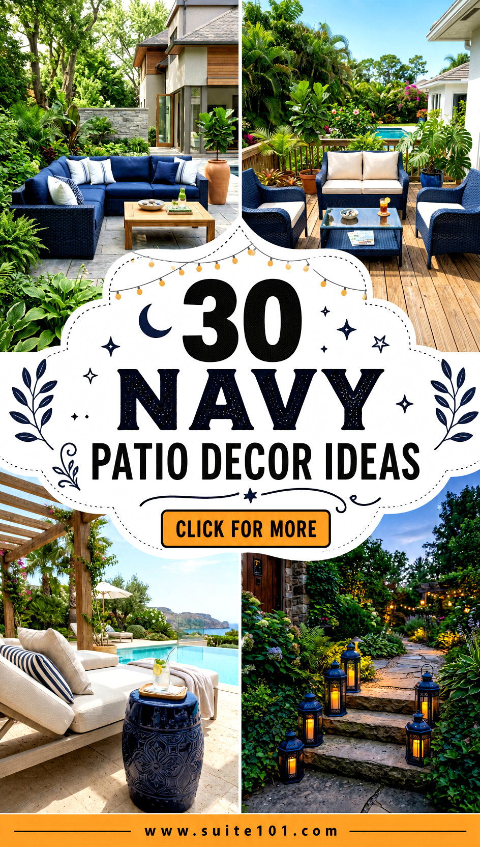 30 navy patio decor ideas to elevate outdoor nights beautifully - 30 navy patio decor ideas to elevate outdoor nights beautifully