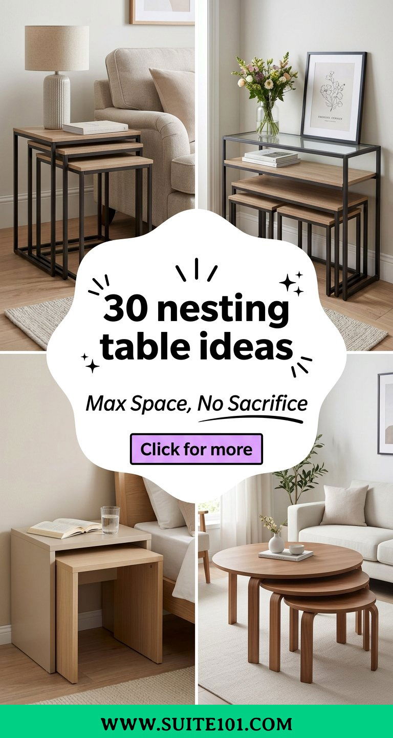 30 nesting table ideas to maximize space-no style sacrifice - 30 nesting table ideas to maximize space-no style sacrifice