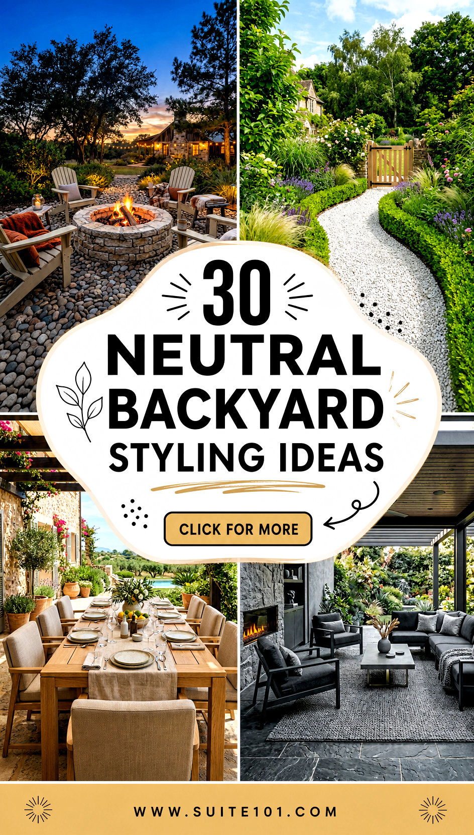 30 neutral backyard styling ideas for Elevated Outdoor Living - 30 neutral backyard styling ideas for Elevated Outdoor Living