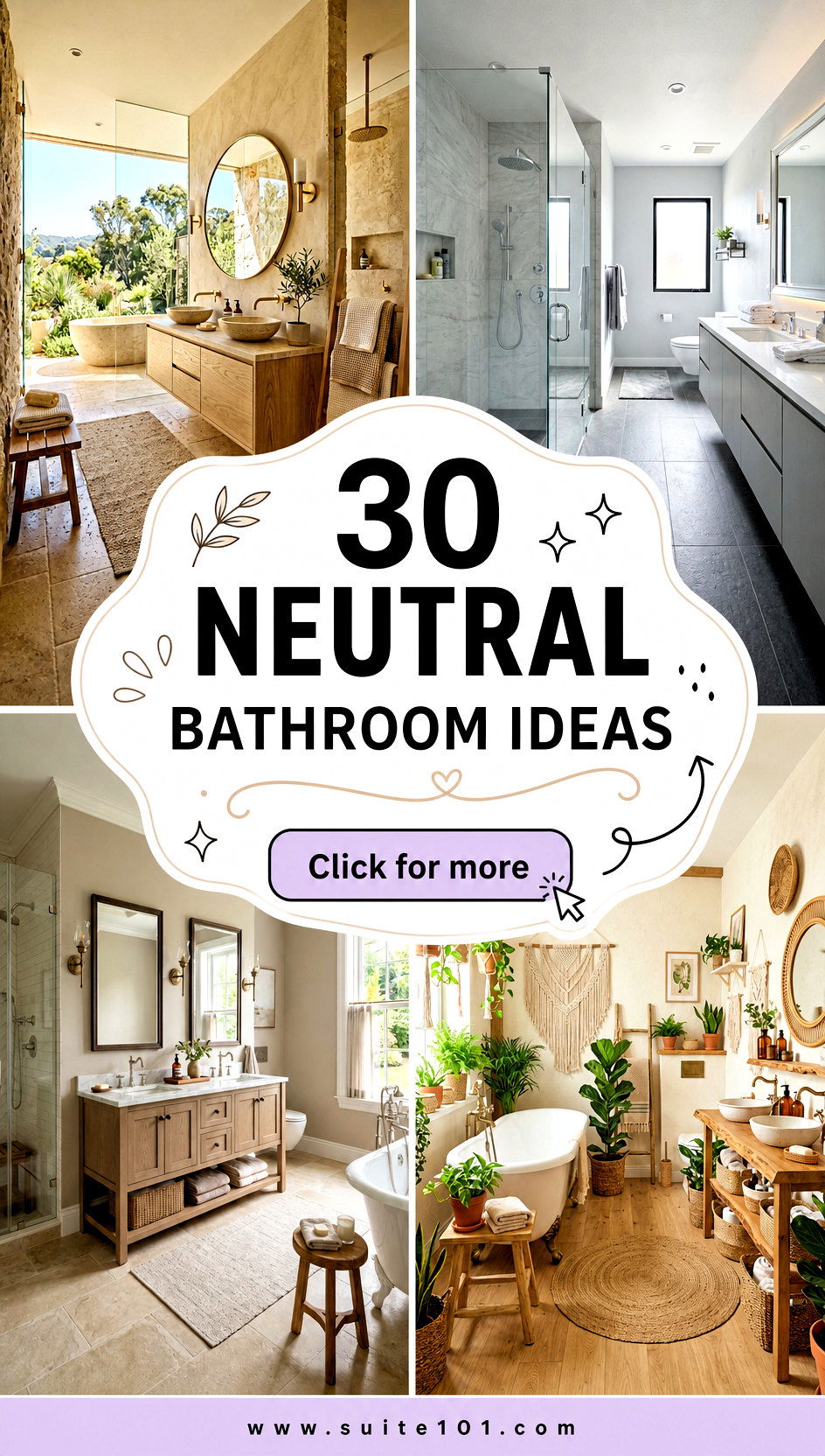 30 neutral bathroom ideas for a Spa-Like Refresh That Lasts - 30 neutral bathroom ideas for a Spa-Like Refresh That Lasts