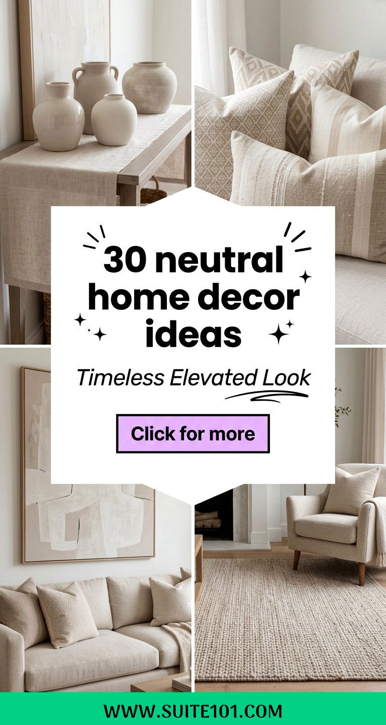 30 neutral home decor ideas for a timeless elevated look - 30 neutral home decor ideas for a timeless, elevated look