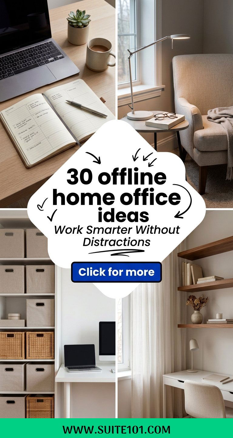 30 offline home office ideas Work Smarter Without Distractions - 30 offline home office ideas: Work Smarter Without Distractions