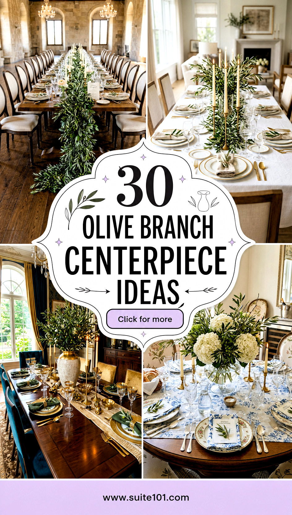 30 olive branch centerpiece ideas Elegant Table Styling Wows - 30 olive branch centerpiece ideas: Elegant Table Styling Wows