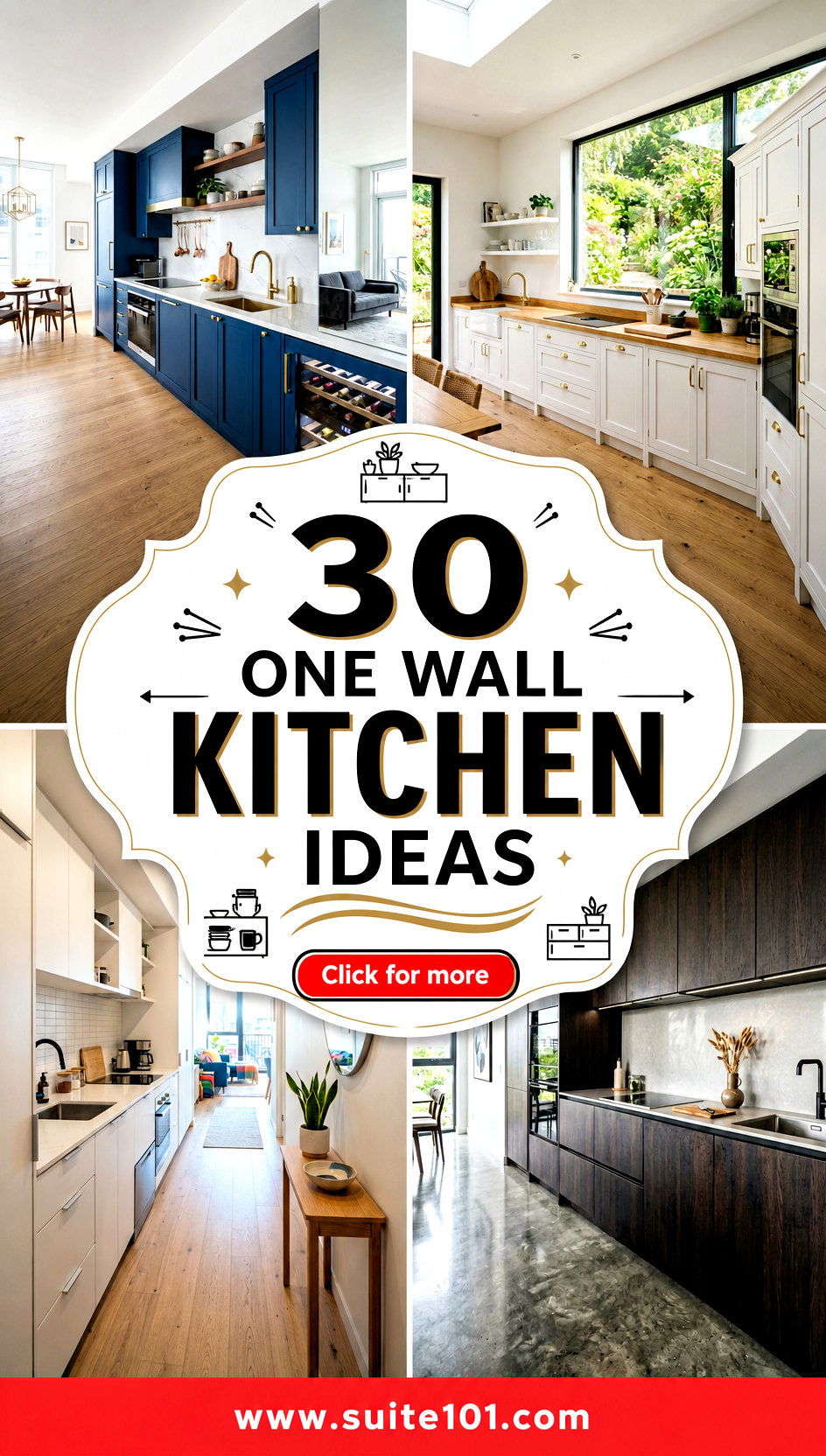 30 one wall kitchen ideas Genius Storage Layouts That Wow - 30 one wall kitchen ideas: Genius Storage Layouts That Wow