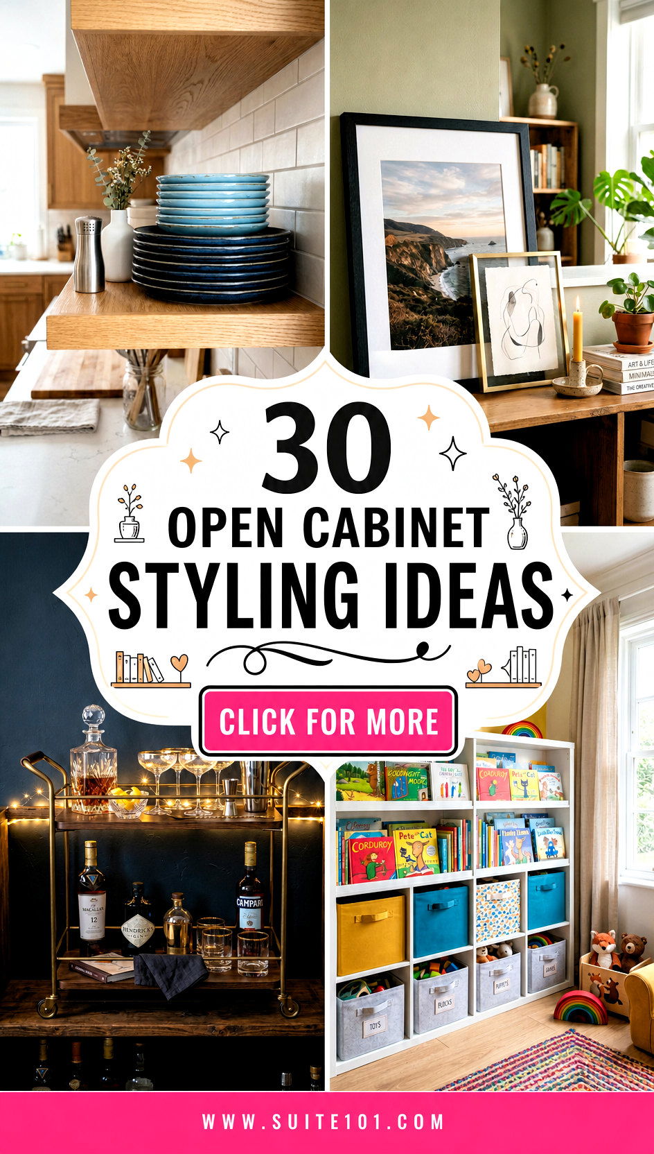30 open cabinet styling ideas Refresh Shelves With Decor Tricks - 30 open cabinet styling ideas: Refresh Shelves With Decor Tricks